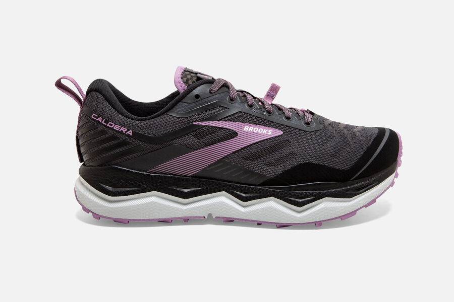 Tenis Corrida Trilha Brooks Caldera 4 Feminino Brasil - Pretas/Cinzentas 7049268-LX